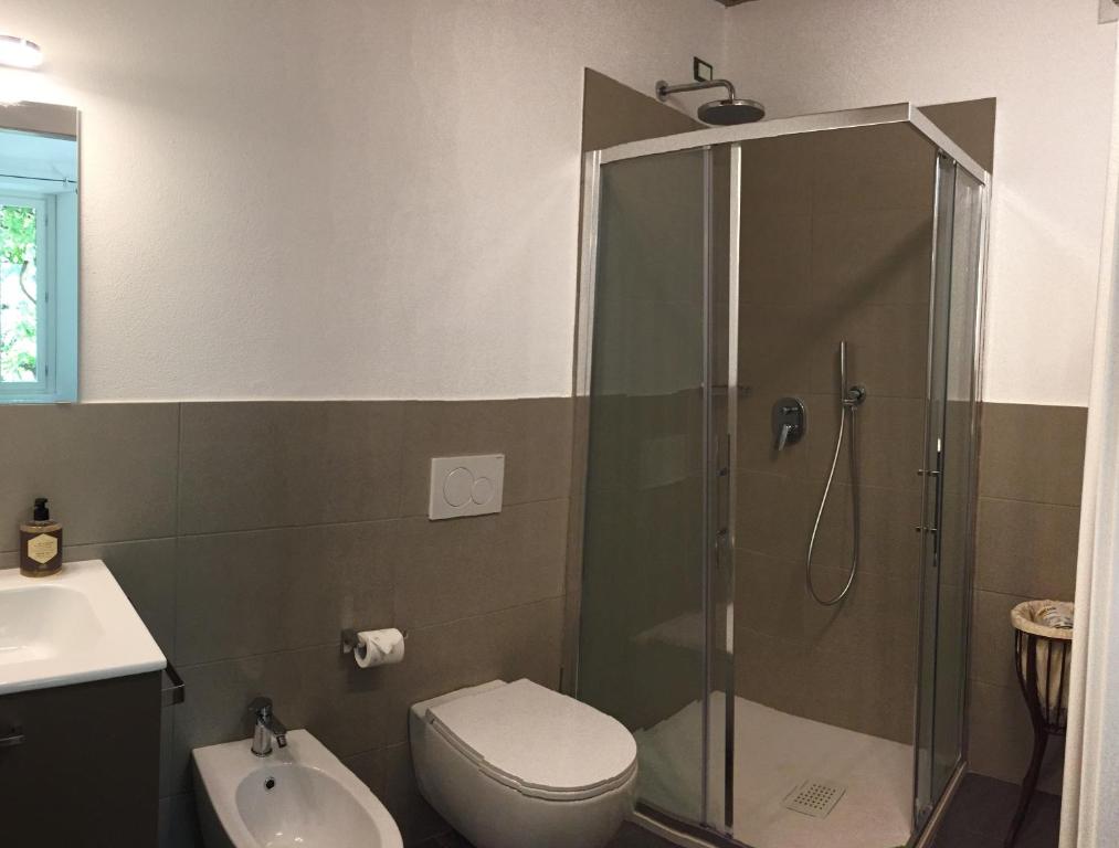 Koupelna v ubytování Villa Monte Bianco