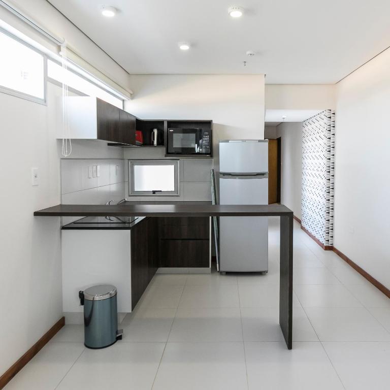 Kuchyň nebo kuchyňský kout v ubytování Asuncion Rent Suites Centro