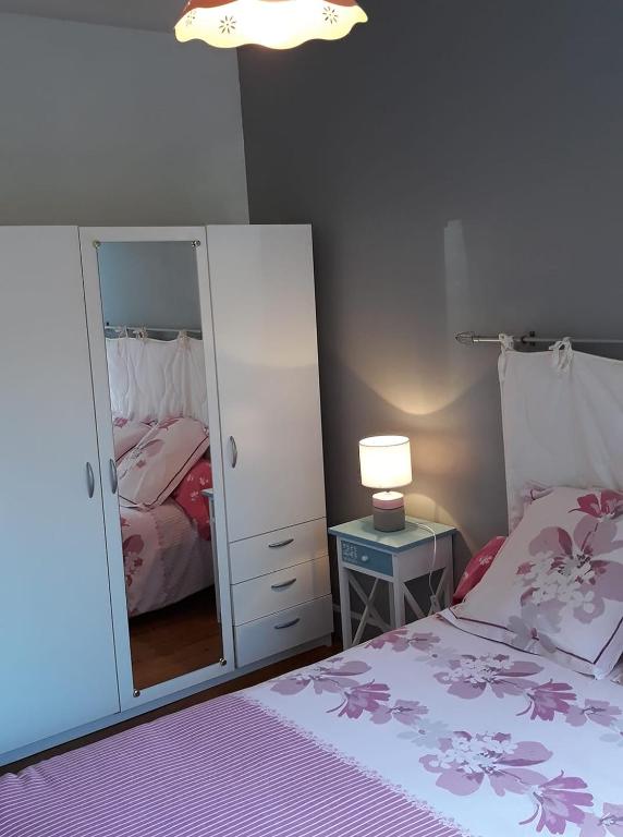 Postel nebo postele na pokoji v ubytování Hon-ty