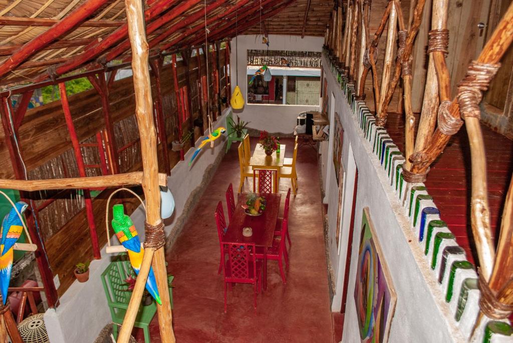 Posezení v ubytování Hostel La Ballena Backpacker