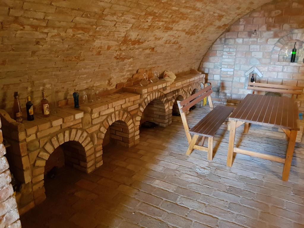 Posezení v ubytování Apartmán ANNA s vinným sklepem Pouzdřany