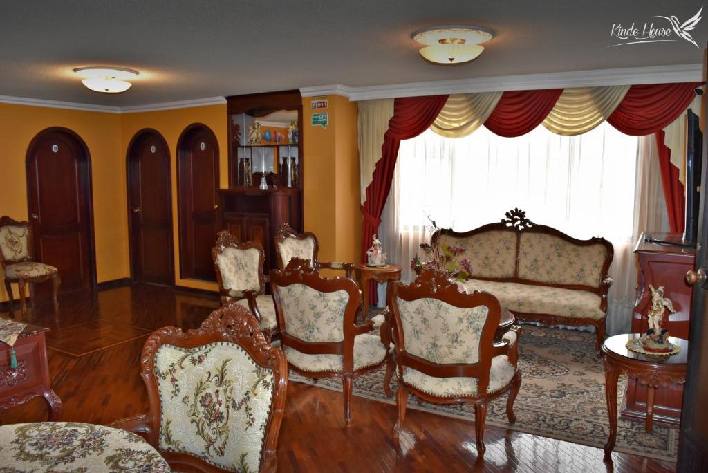Posezení v ubytování Kinde House