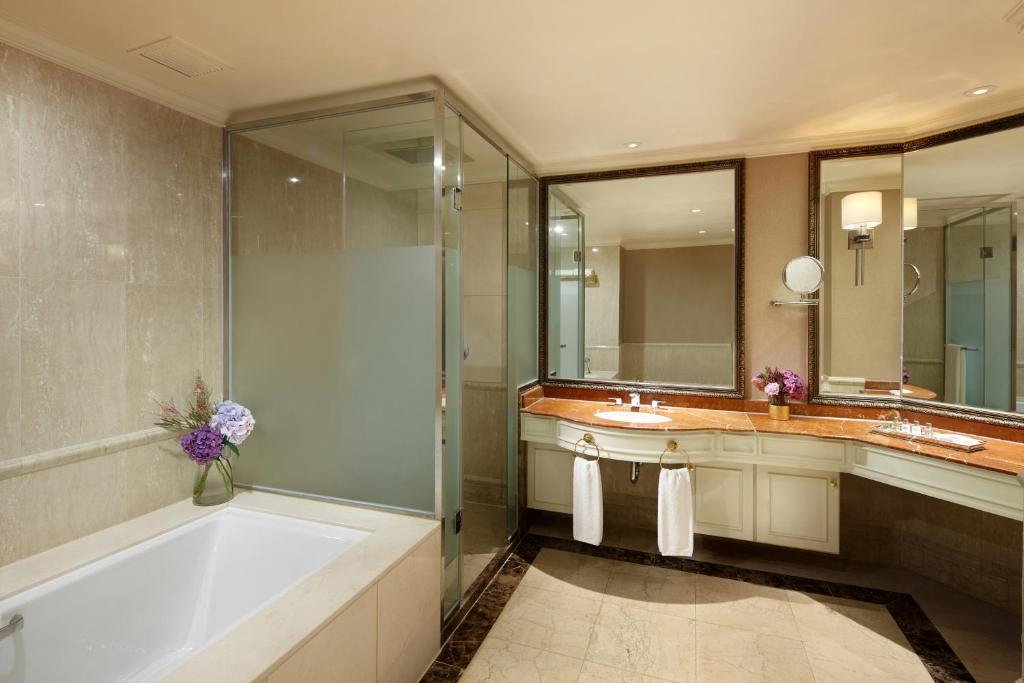 Koupelna v ubytování Lotte Hotel Jeju