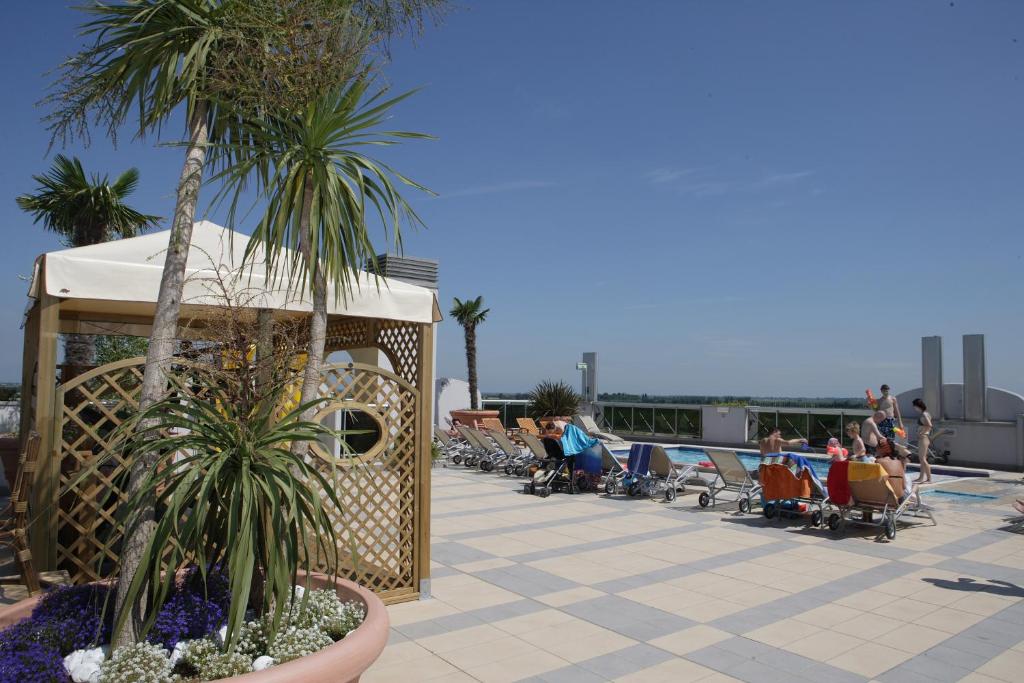 Balkón nebo terasa v ubytování Eraclea Palace Appartements