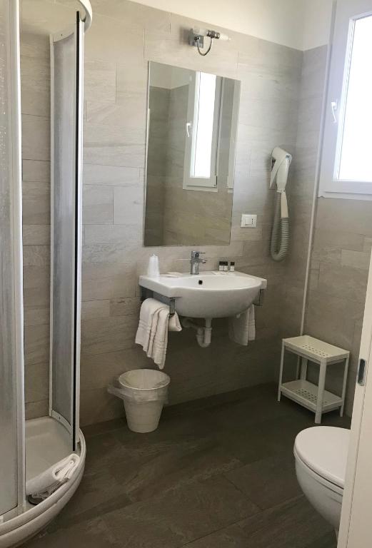 Koupelna v ubytování Hotel Nelson
