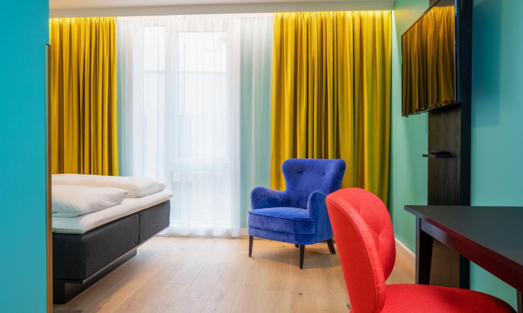 Postel nebo postele na pokoji v ubytování Thon Hotel Storo