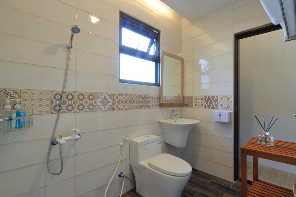 Koupelna v ubytování Jiang's B&B 江院子庭園民宿