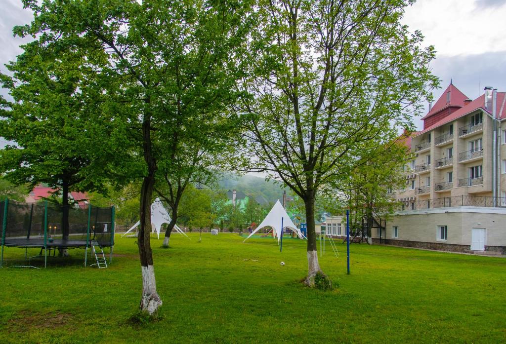 Zahrada ubytování VitaPark Poliana