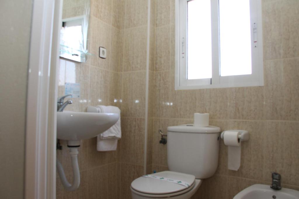 Koupelna v ubytování Hotel Trabuco