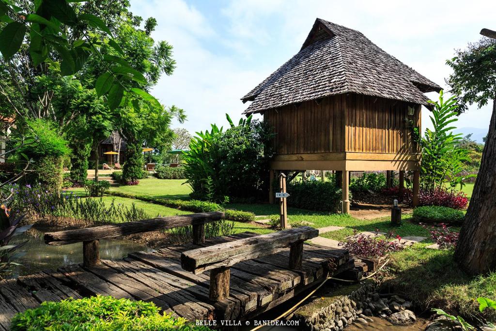 Zahrada ubytování Belle Villa Resort, Pai