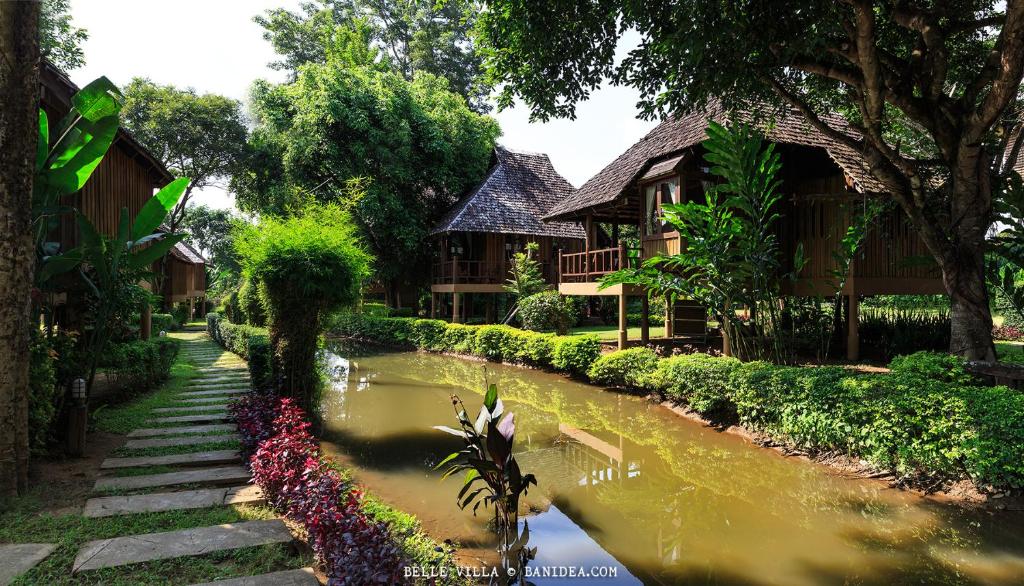 Zahrada ubytování Belle Villa Resort, Pai