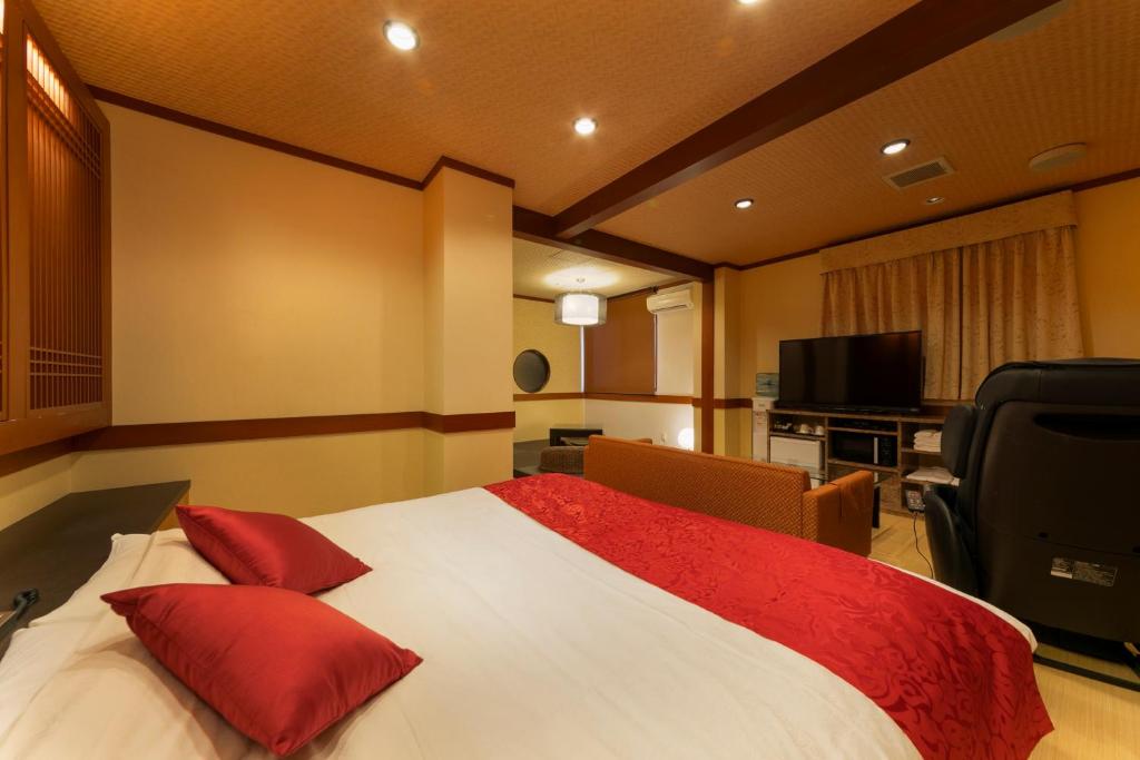 TV a/nebo společenská místnost v ubytování Hotel Lotus Sakai (Adult Only)