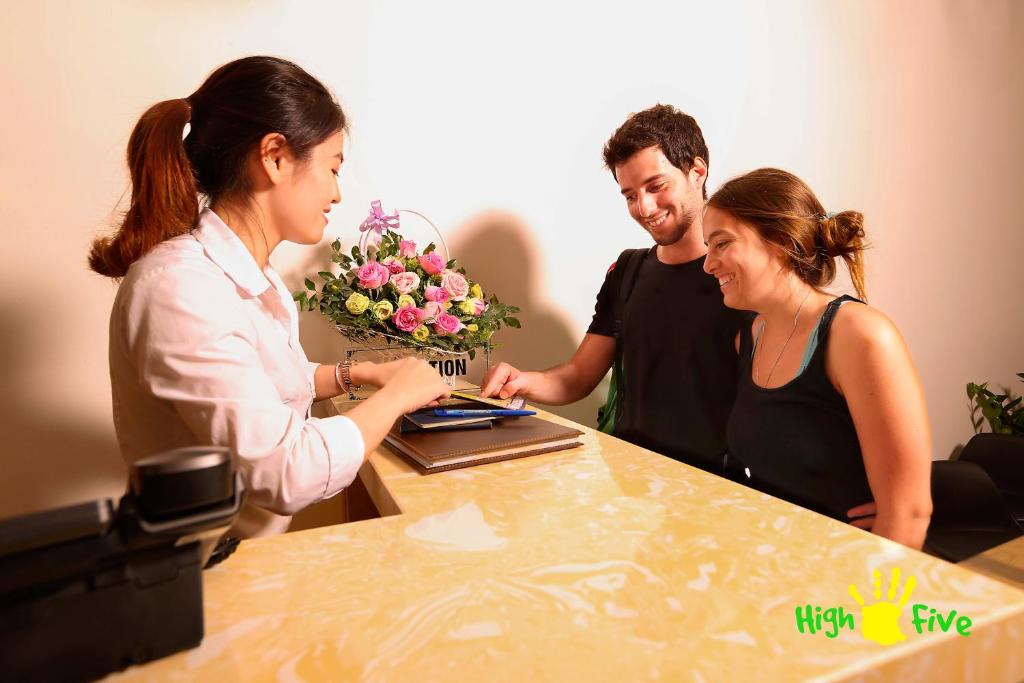 Huéspedes de Hanoi High Five hostel
