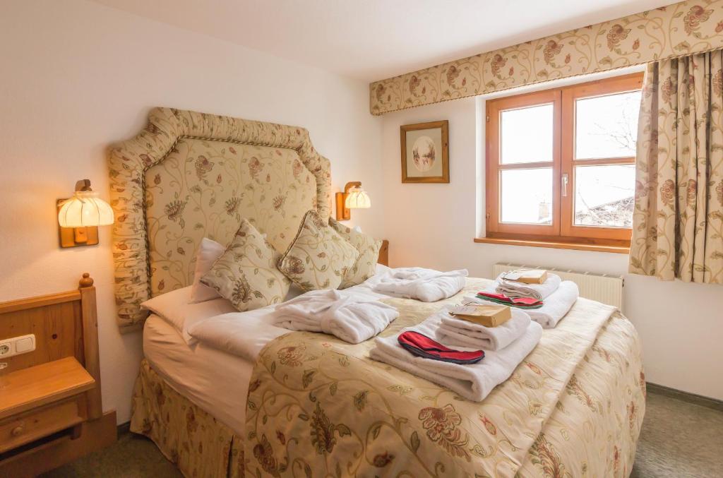 Postel nebo postele na pokoji v ubytování Haus 7 Stuben