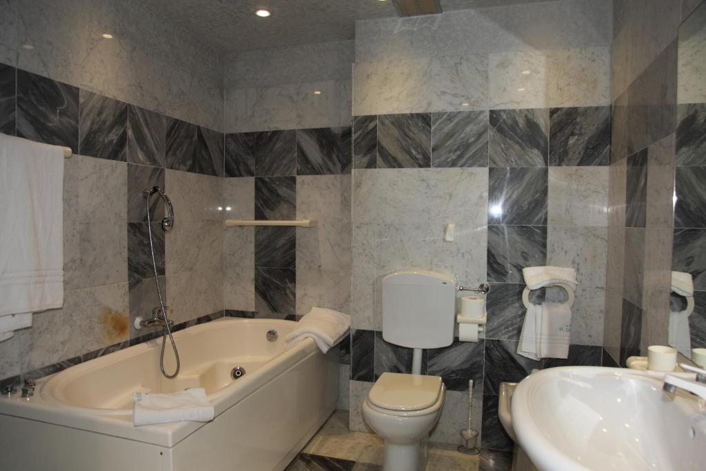 Koupelna v ubytování Hotel Soraya