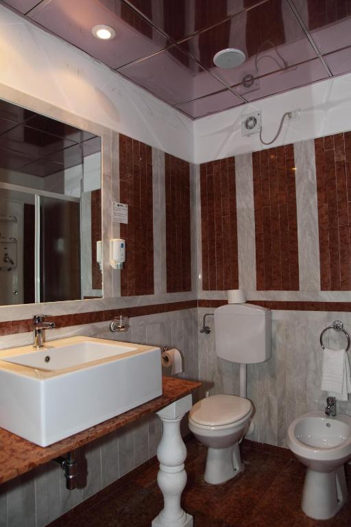 Koupelna v ubytování Hotel Soraya