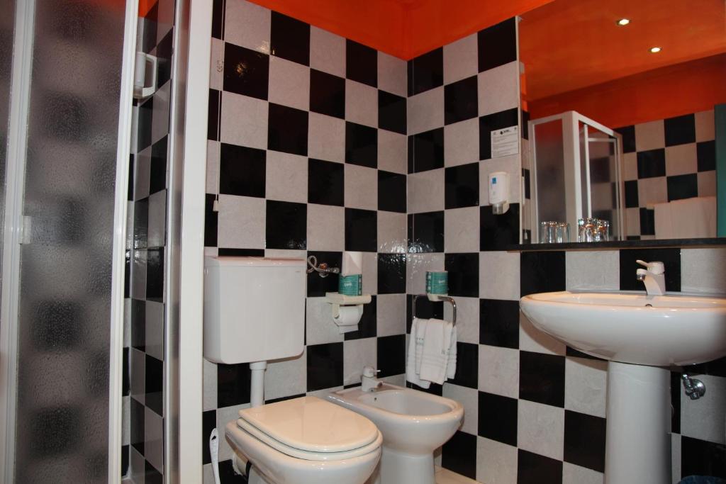Koupelna v ubytování Hotel Soraya