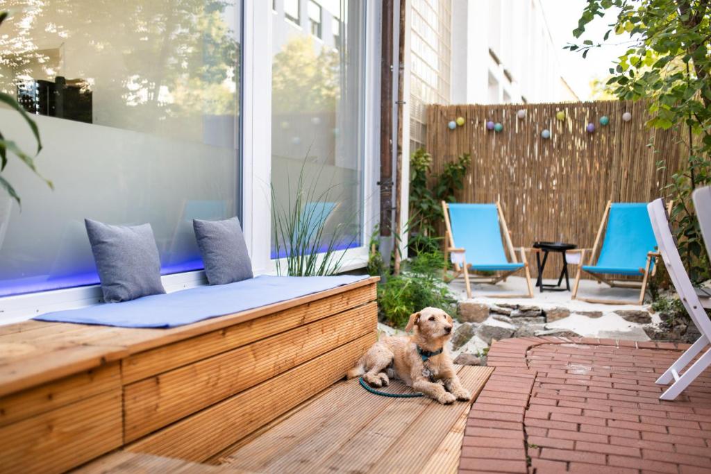Patio nebo venkovní prostory v ubytování SOVA Hotel