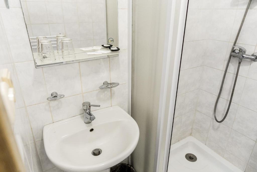 Koupelna v ubytování Apartmány Zadní mlýn