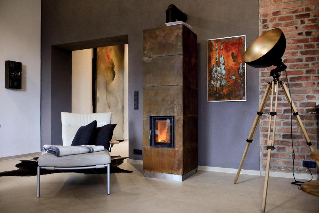 Ein Sitzbereich in der Unterkunft Carl-Kaiser-Loft I