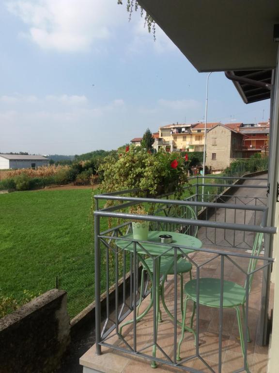 Balkón nebo terasa v ubytování Le vigne sull’Adda