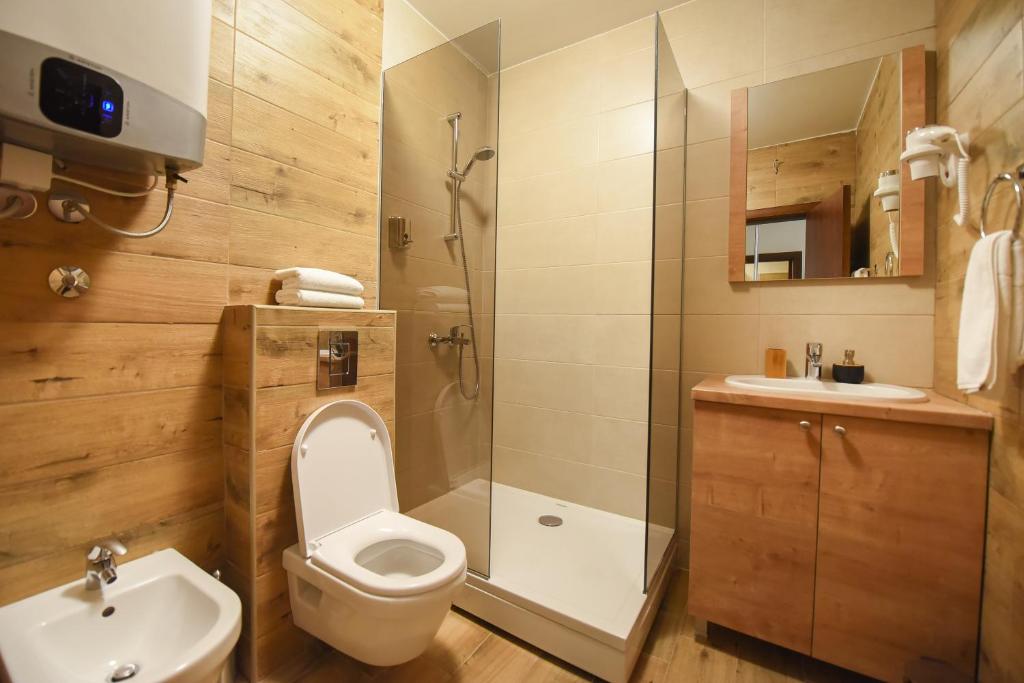 Koupelna v ubytování Korzo apartmani