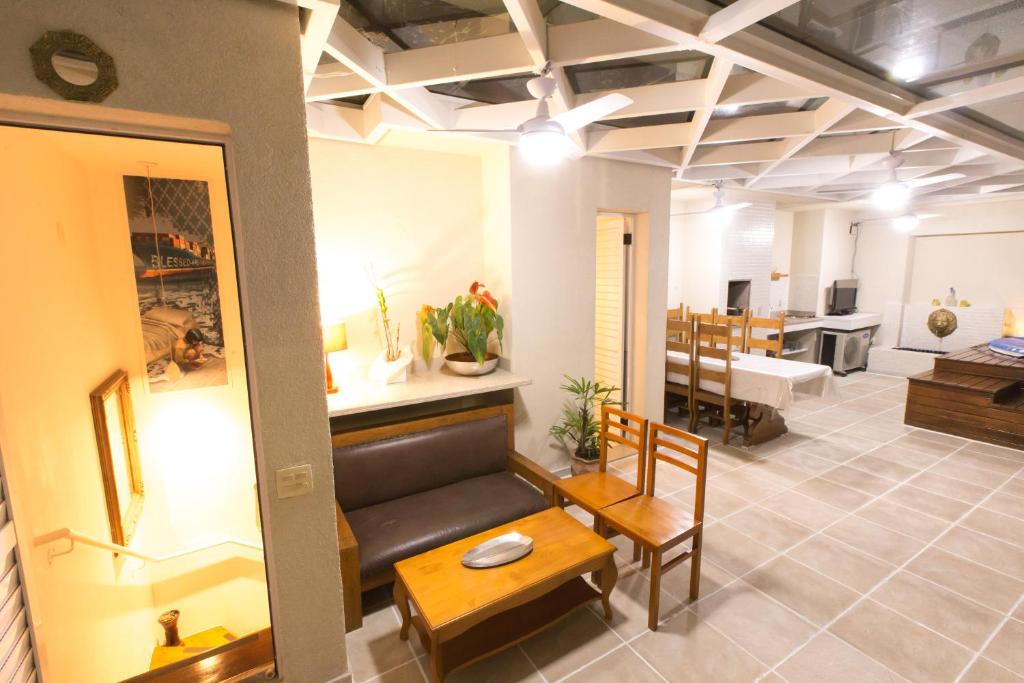 Posezení v ubytování Cobertura Duplex Villa Paulista