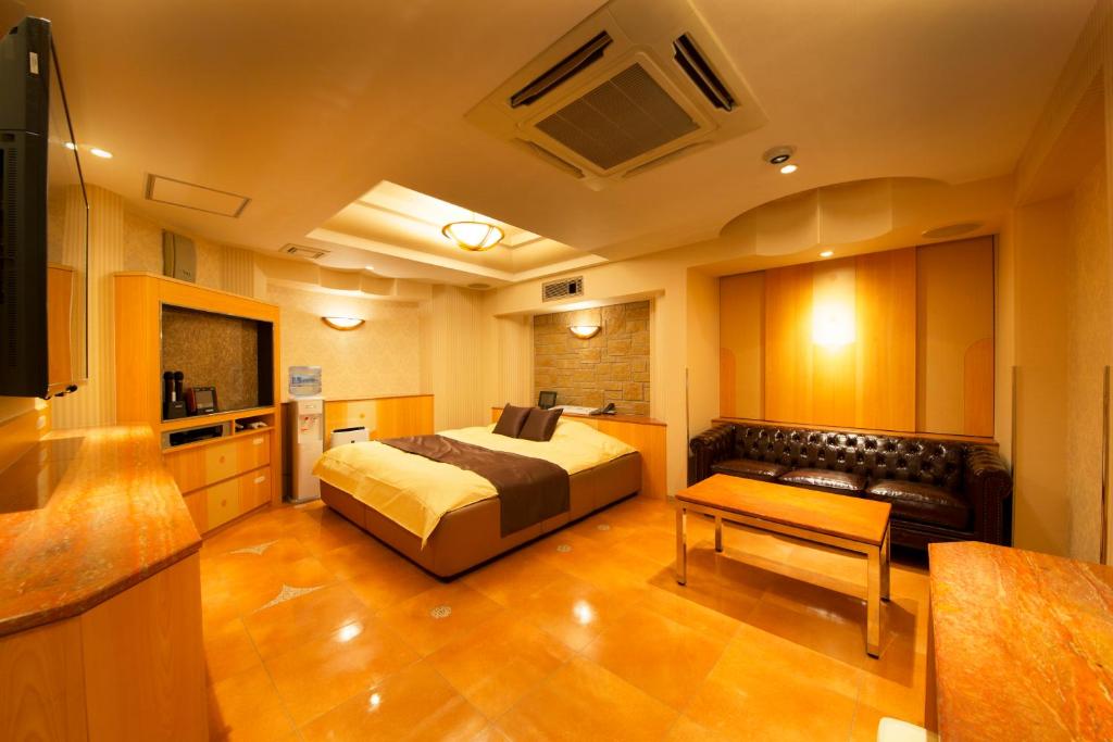 TV a/nebo společenská místnost v ubytování Hotel Luna Ikeda (Adult Only)