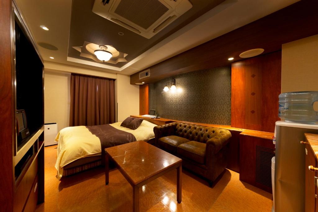 TV a/nebo společenská místnost v ubytování Hotel Luna Ikeda (Adult Only)
