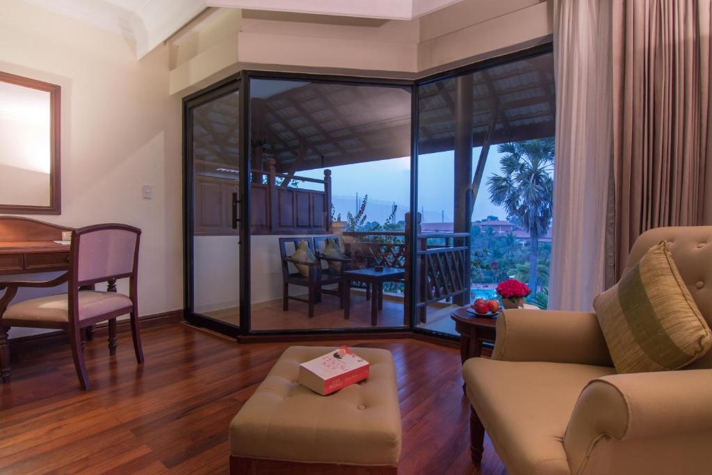Posezení v ubytování Angkor Palace Resort & Spa
