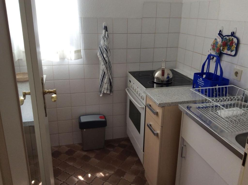 Kuchyň nebo kuchyňský kout v ubytování Ferienwohnung Cipolla
