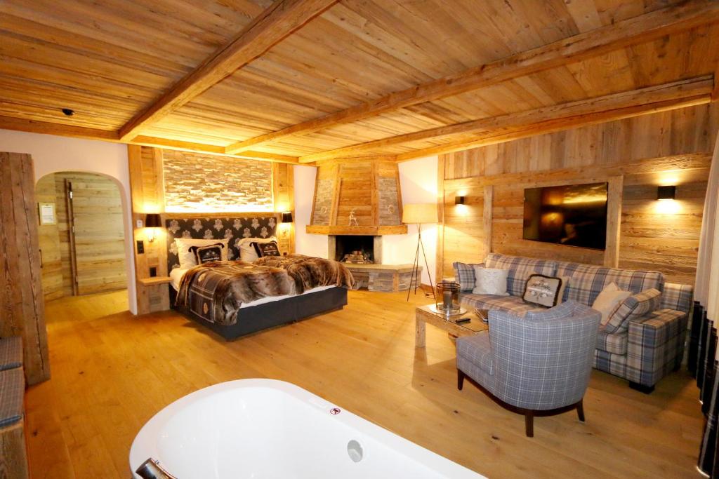 Posezení v ubytování Amber Ski-in/out Hotel & Spa