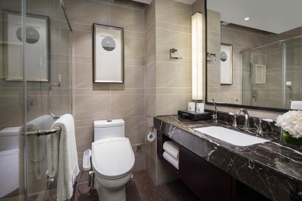 Koupelna v ubytování Yiwu Kasion Purey Hotel