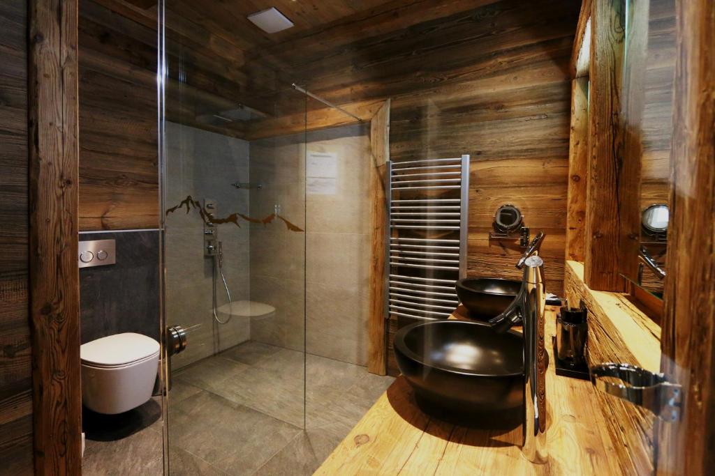 Koupelna v ubytování Amber Ski-in/out Hotel & Spa