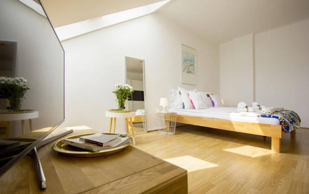 Posteľ alebo postele v izbe v ubytovaní West Coast luxury apartment