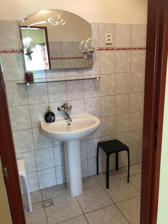 Koupelna v ubytování Guest House U Náhonu