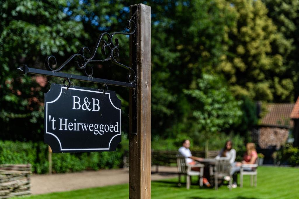 Zahrada ubytování B&B 't Heirweggoed