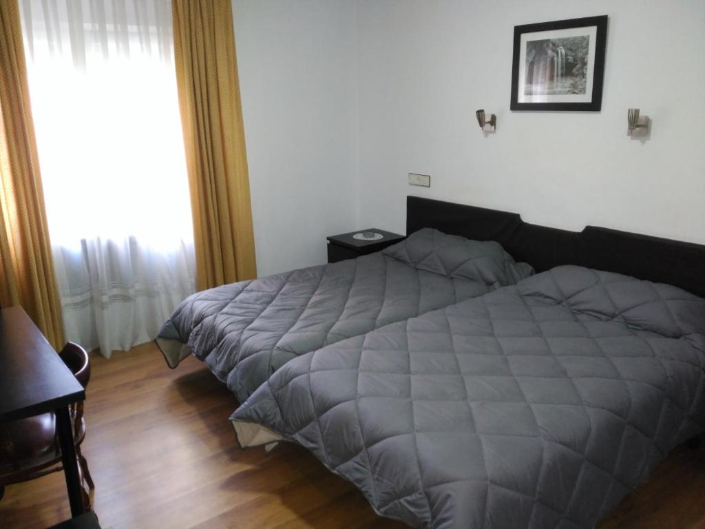 Postel nebo postele na pokoji v ubytování Hotel Vaqueros
