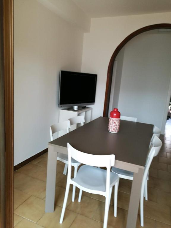 A television and/or entertainment centre at dreams on the sea