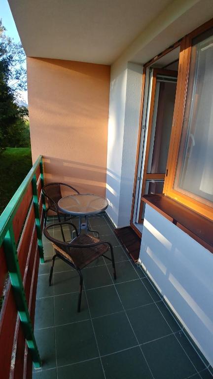 Balkón nebo terasa v ubytování Apartmán Tatry Tatranská Štrba