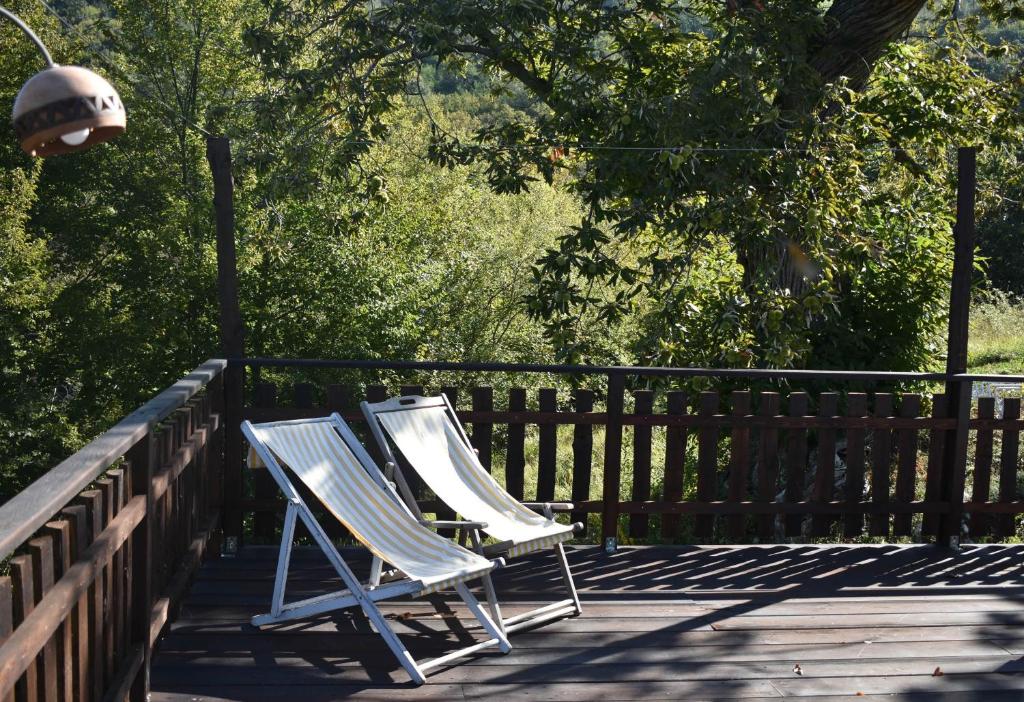 Balkón nebo terasa v ubytování Tenda Glamping vista sulla Valle - Podere di Maggio