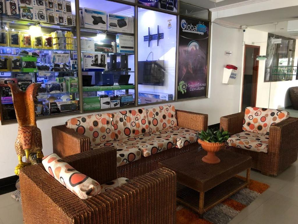 Posezení v ubytování Hotel Yurupary AMAZONAS