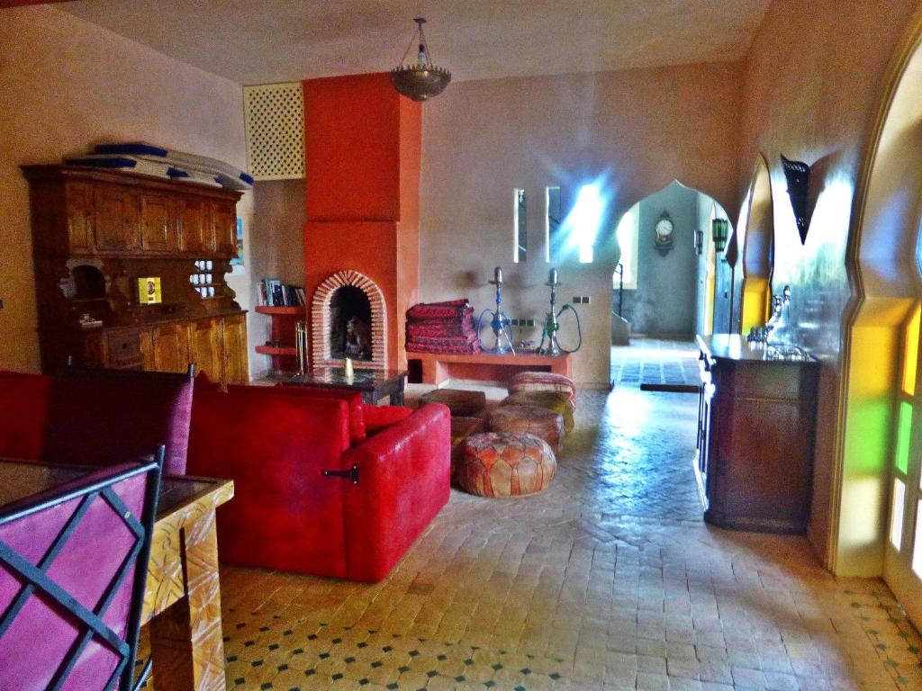 Posezení v ubytování Riad-villa Agadir-Taroudant
