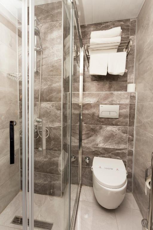 Koupelna v ubytování Sunsan Hotel