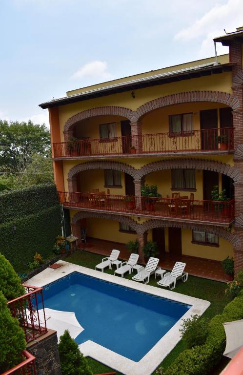 Bazén v ubytování Posada Rincon Magico nebo v jeho okolí
