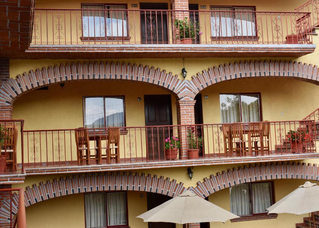 Balkón nebo terasa v ubytování Posada Rincon Magico