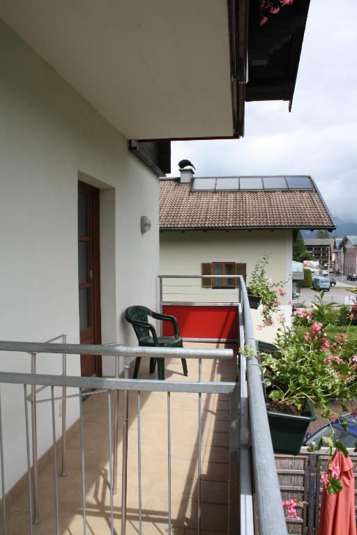 Balkón alebo terasa v ubytovaní Appartementhaus Bergblick