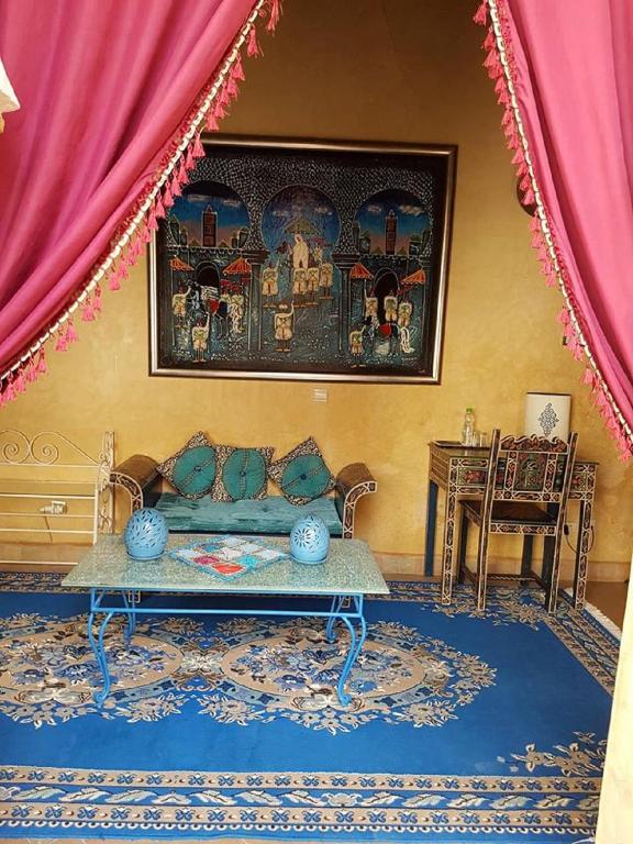 Area soggiorno di Riad Marlinea
