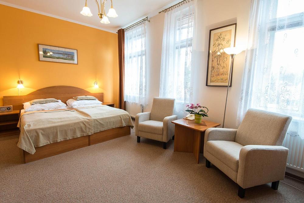 Postel nebo postele na pokoji v ubytování Monti Spa
