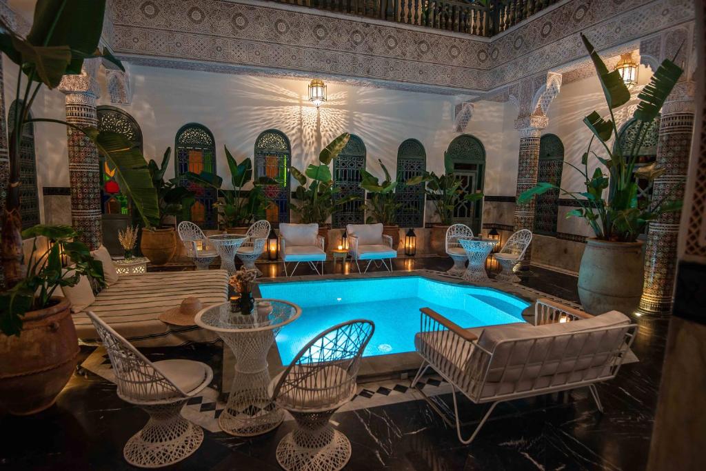 Bazén v ubytování Riad Ksar Fawz & Spa nebo v jeho okolí